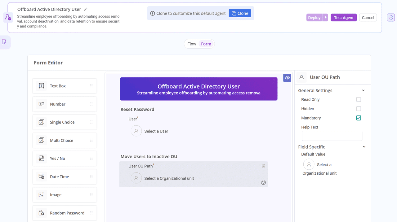 Active Directory User Offboarding Workflow