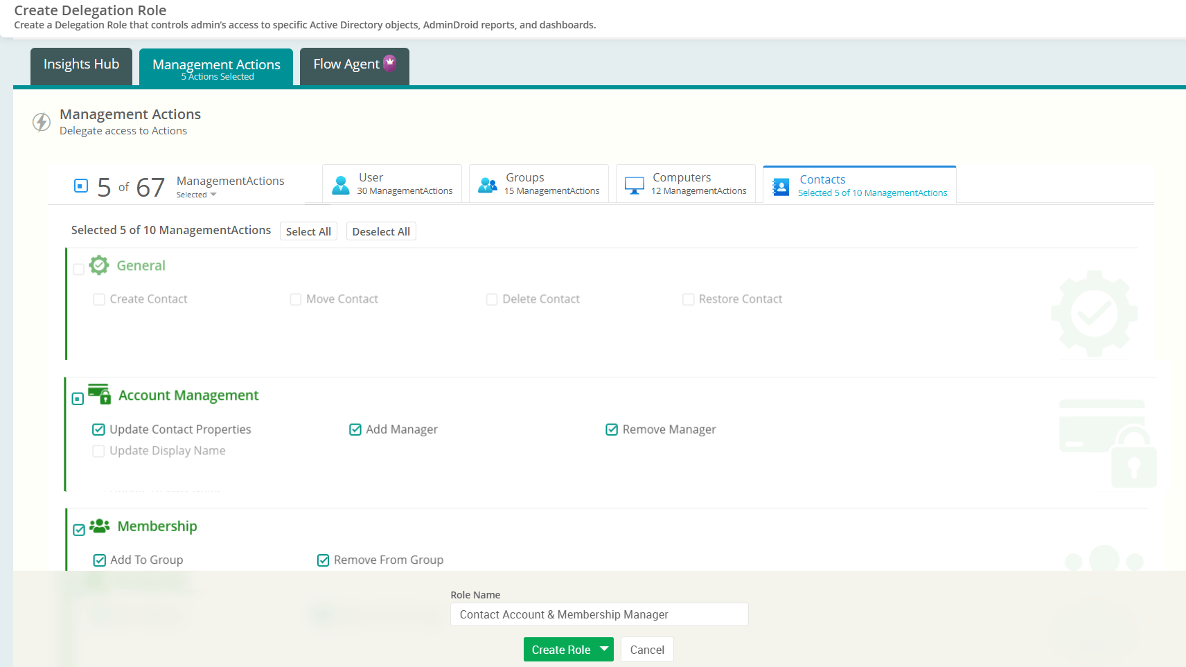 Delegate Contact Management