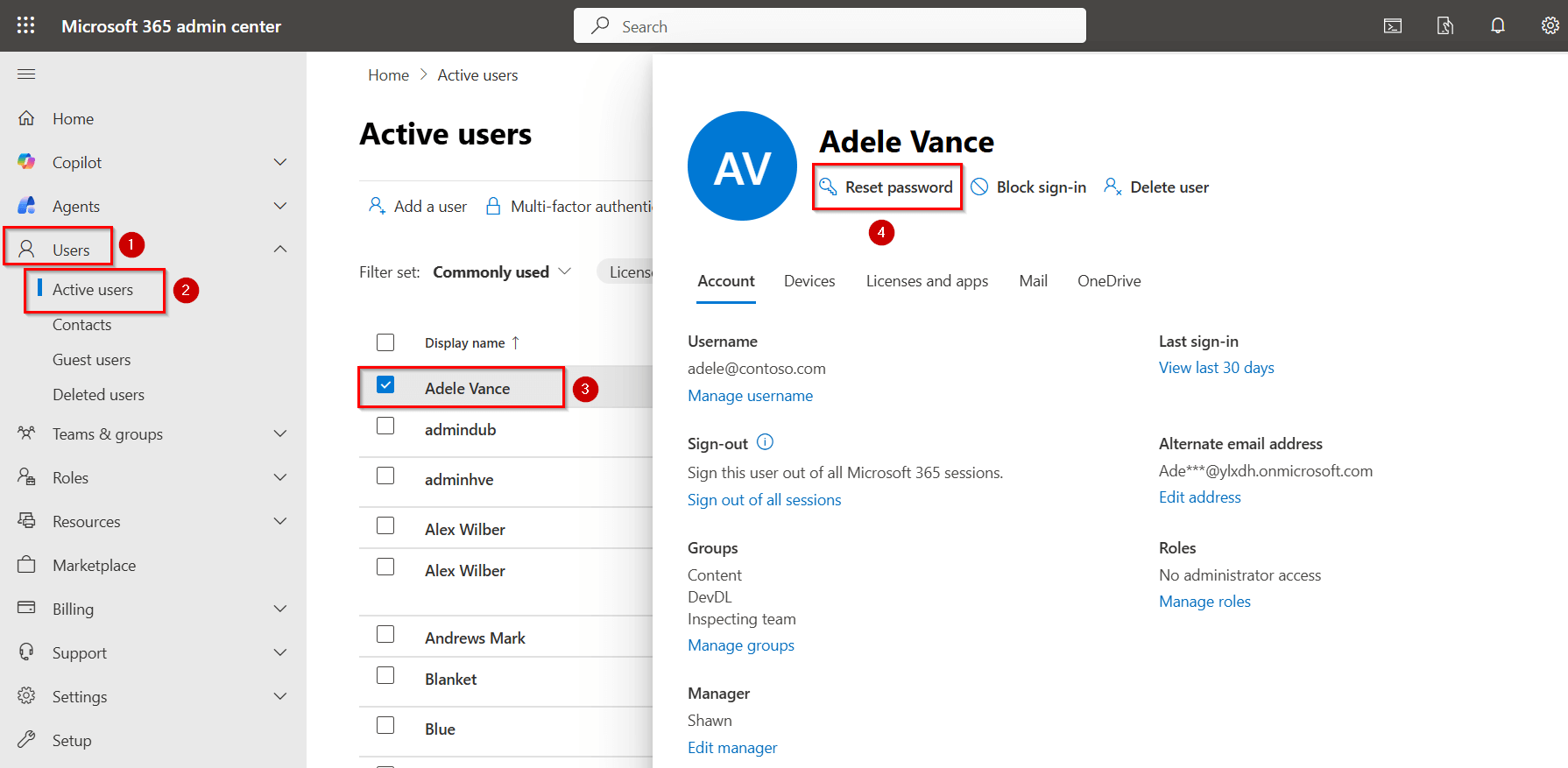 Reset Password to Unlock User