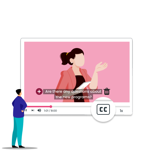 Microsoft Stream Video Text Track Events