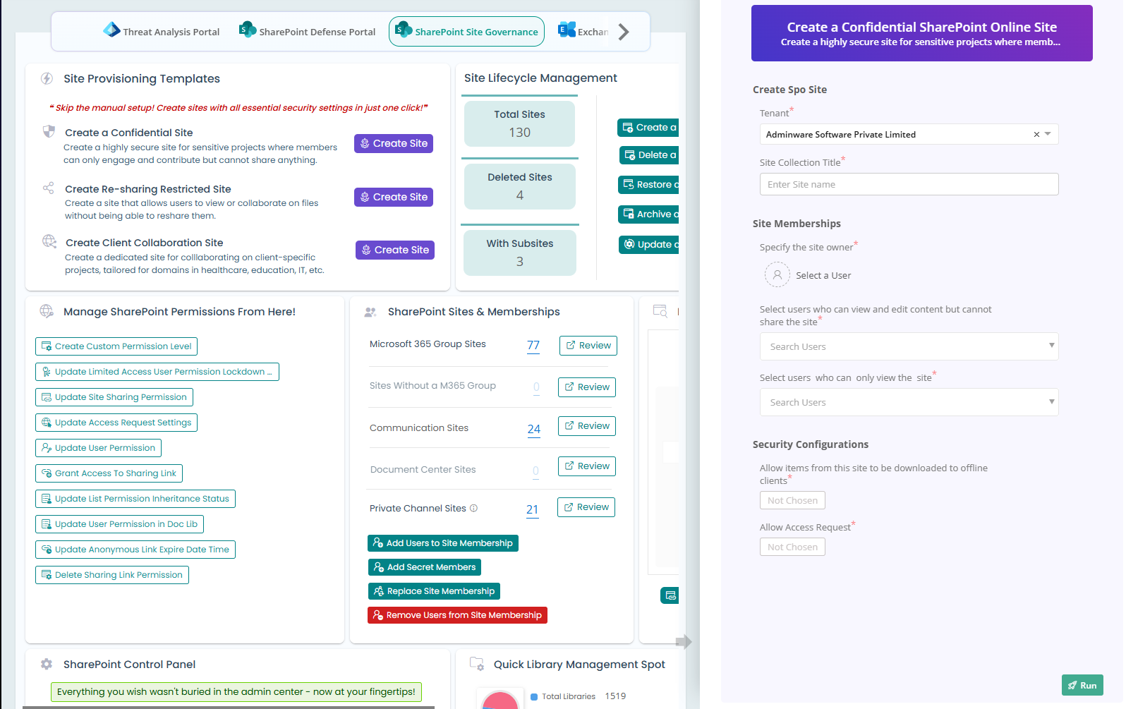 SharePoint Site Governance