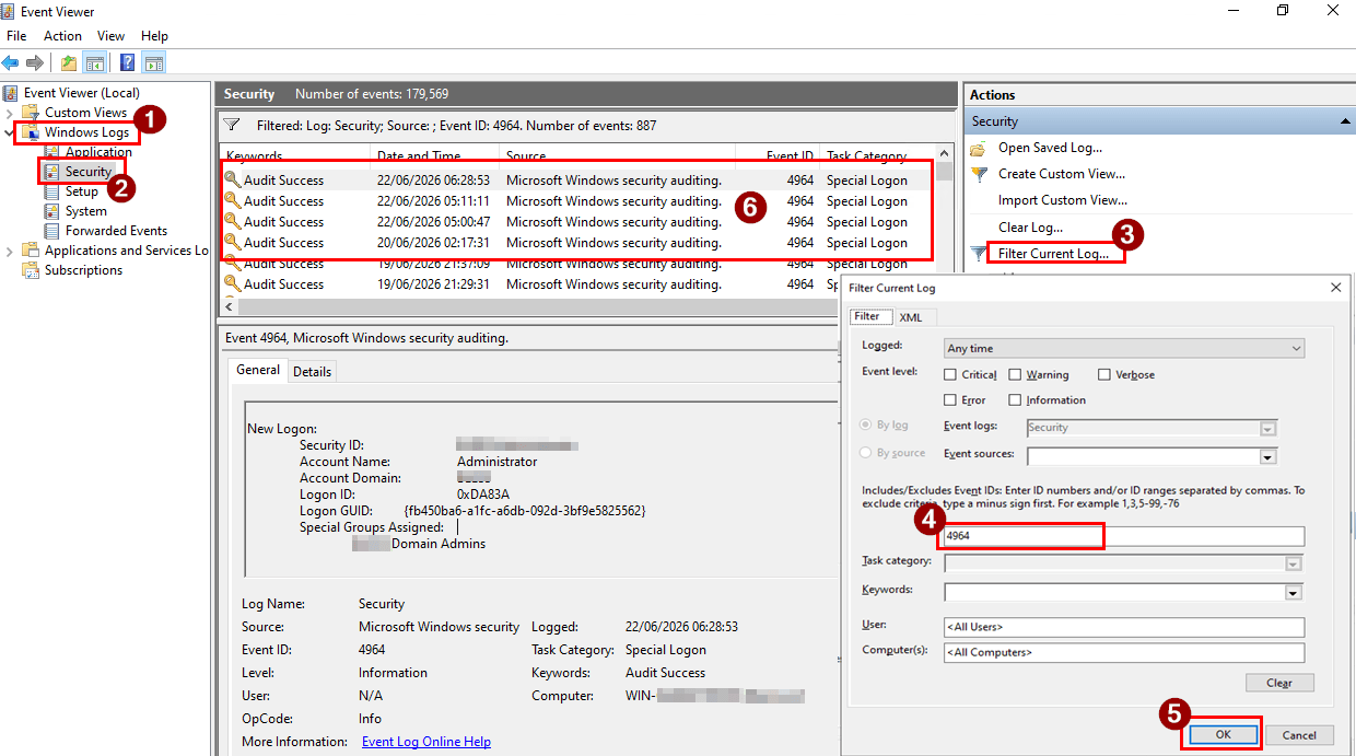 Audit Special Group Logons in Active Directory Using Event Viewer