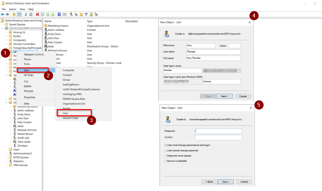 creating user passwords and using active directory -... How to Export Active Directory Users