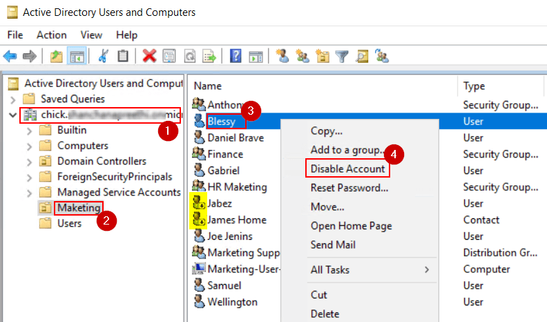 How To Find Disabled Users in Active Directory