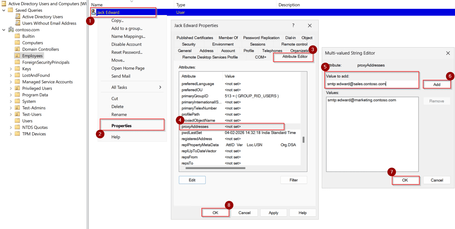 add-alias-to-user-in-active-directory