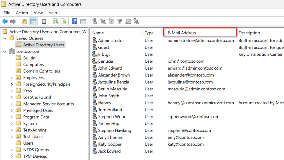 How to Get the Email Addresses of Users in Active Directory