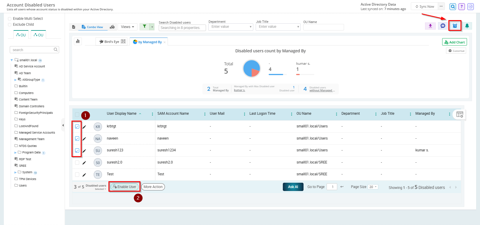 How to Get all Enabled Users in Active Directory