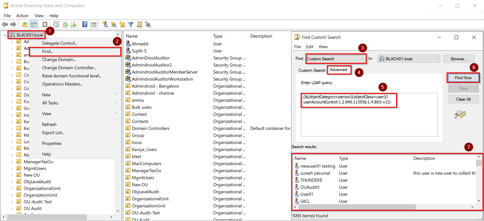 Find All Enabled Users in Active Directory Using ADUC