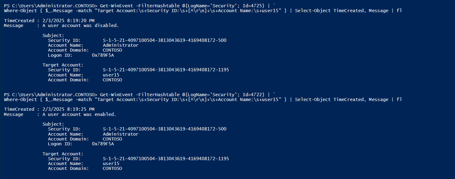 track-ad-user-enable-disable-events-powershell