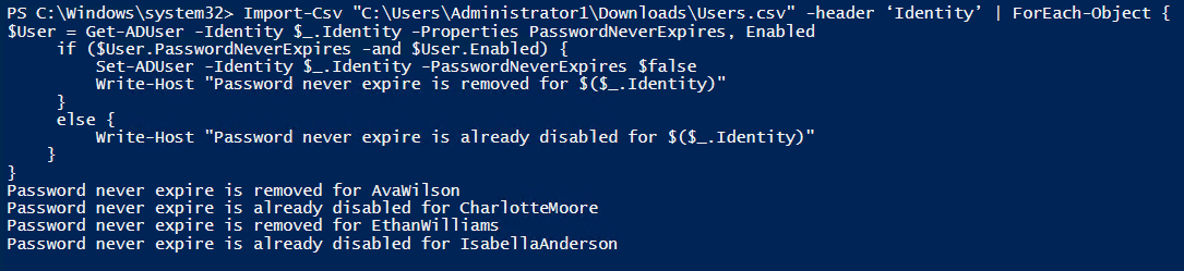 How To Get All Users with Password Never Expires in Active Directory