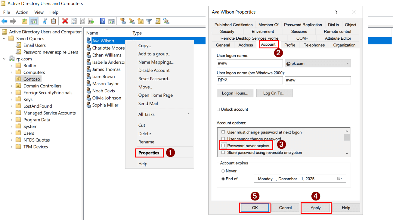 How To Get All Users with Password Never Expires in Active Directory