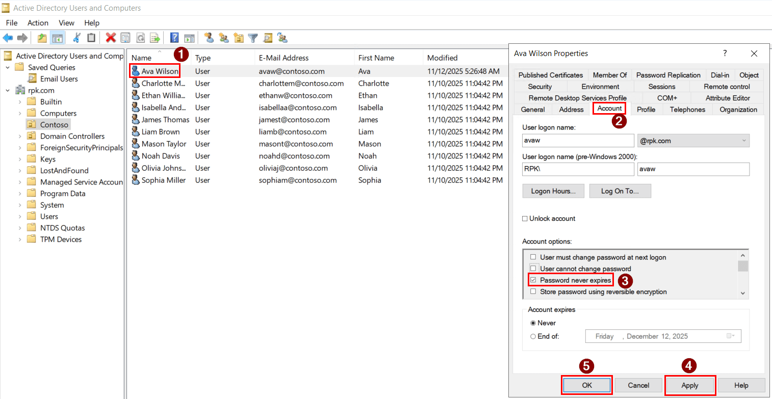How To Get All Users with Password Never Expires in Active Directory