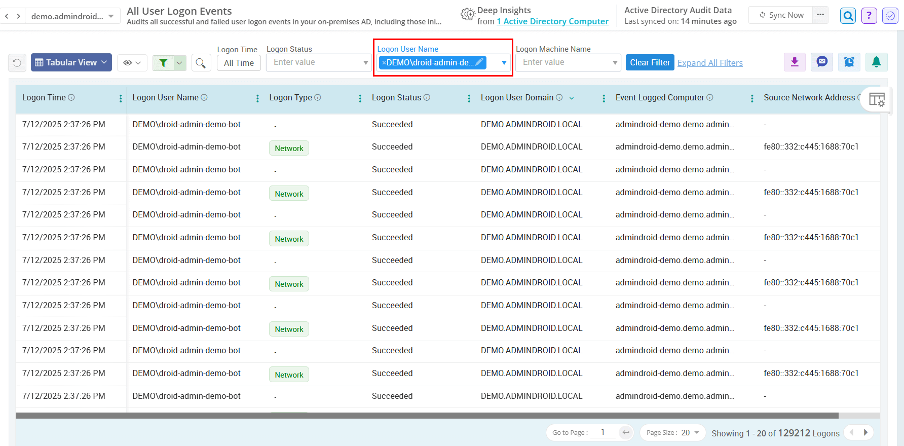Check User Login History Using AdminDroid 365