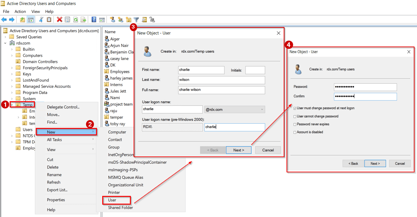Direct Users How to Get a List of Active Directory Users from a Specific OU