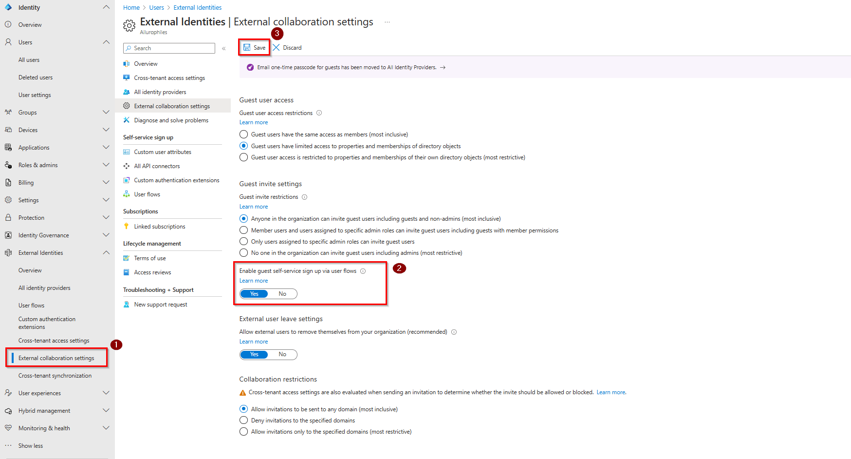 enable-self-service-sign-up-in-entra-id