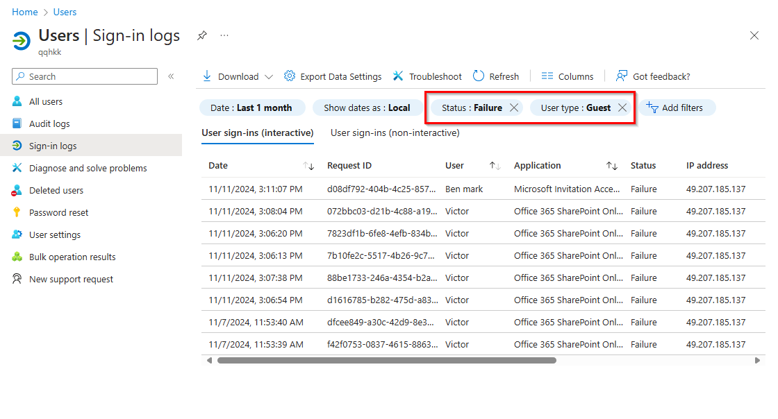 get-login-failures-of-guest-users-in-entra-id