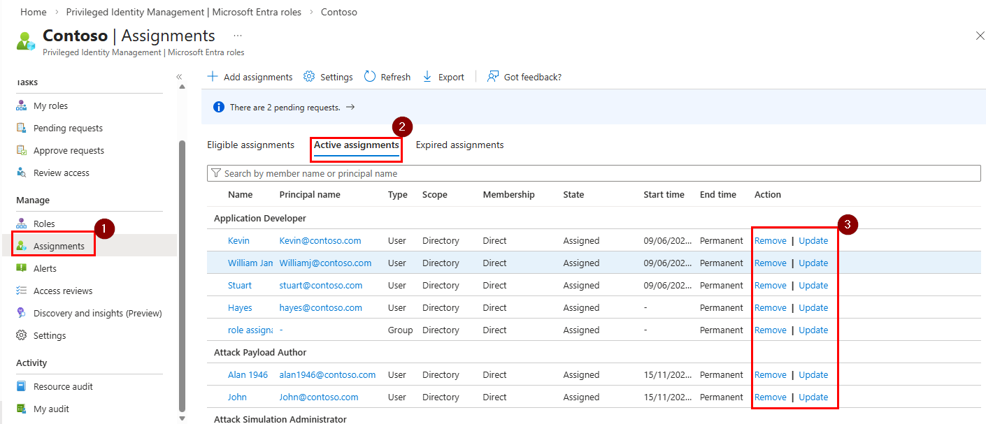 remove-update-pim-role