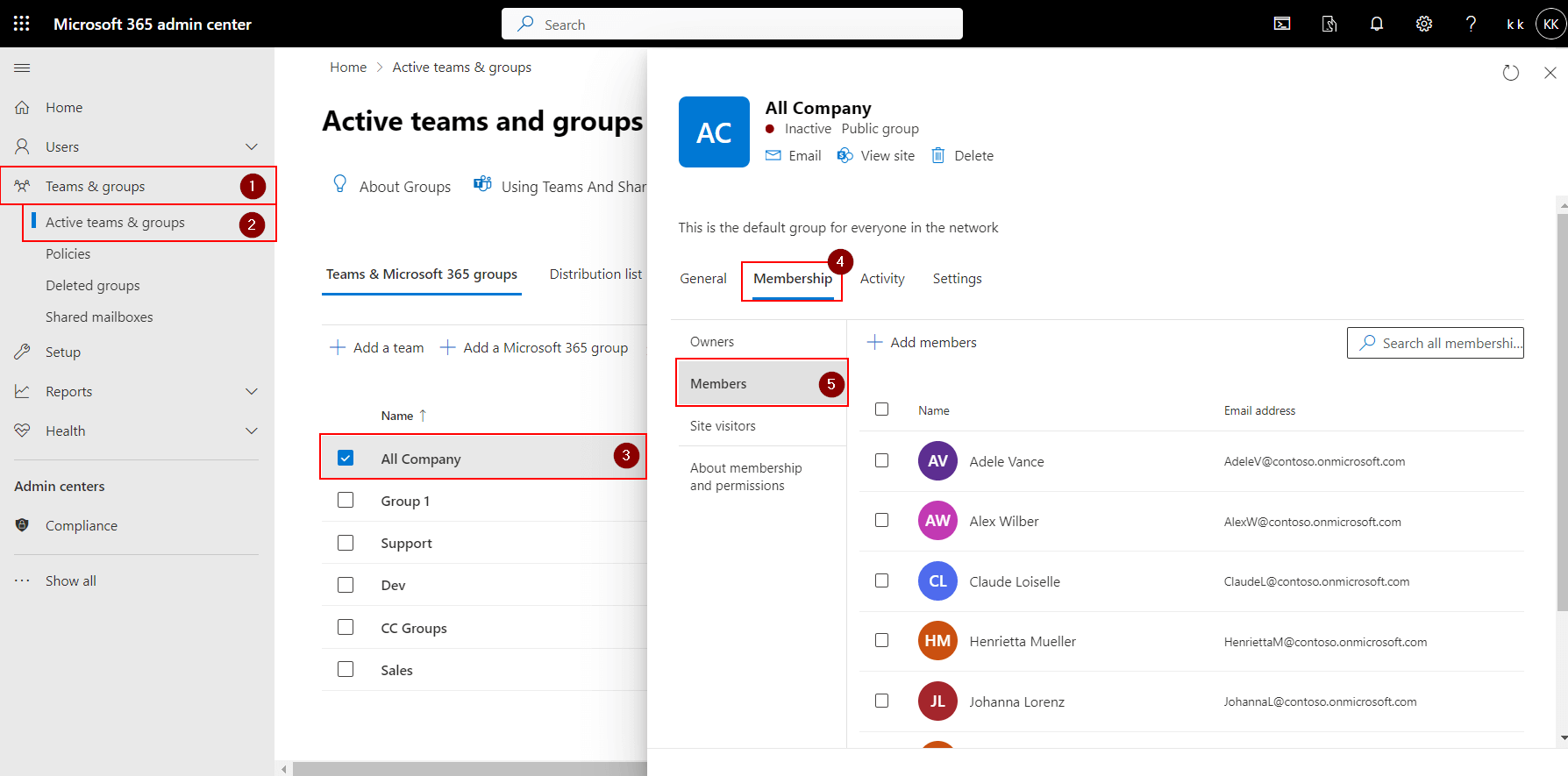 Using Microsoft 365 Admin Center