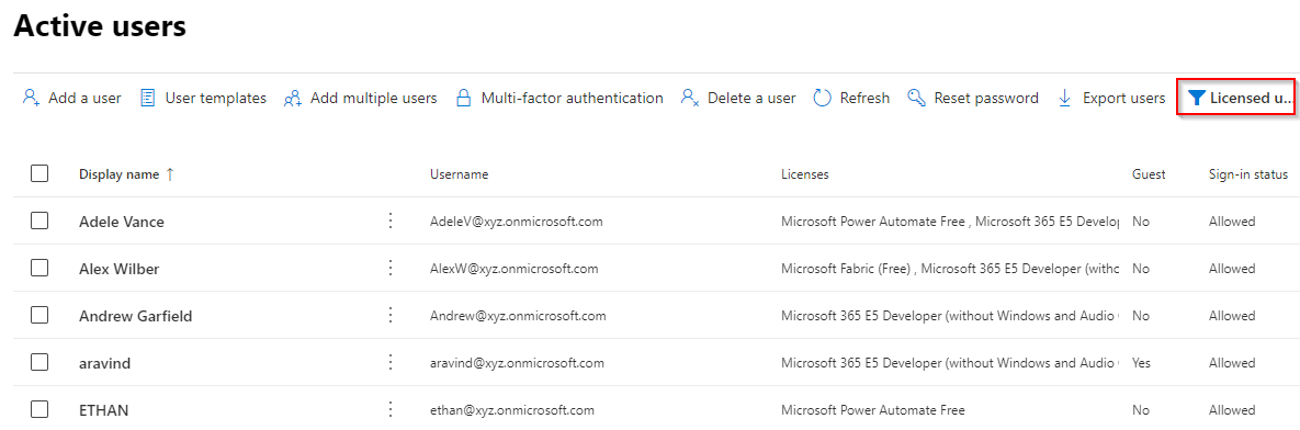 Using Microsoft 365 Admin Center