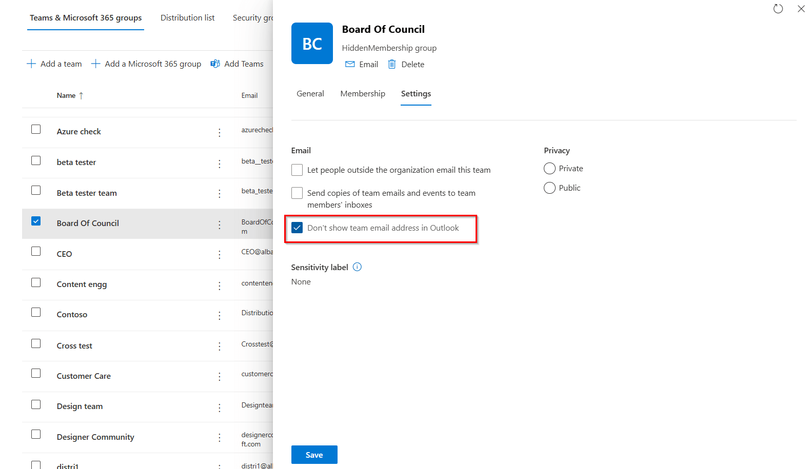 hide-m365-groups-from-gal