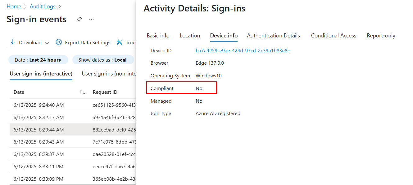 Non User Sign How to Identify Non-Compliant Devices in Microsoft 365