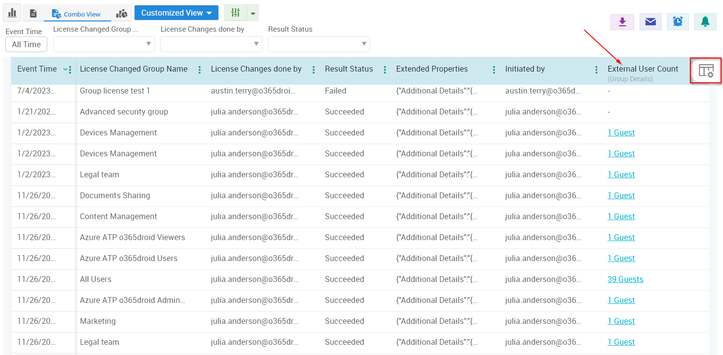 column-customization
