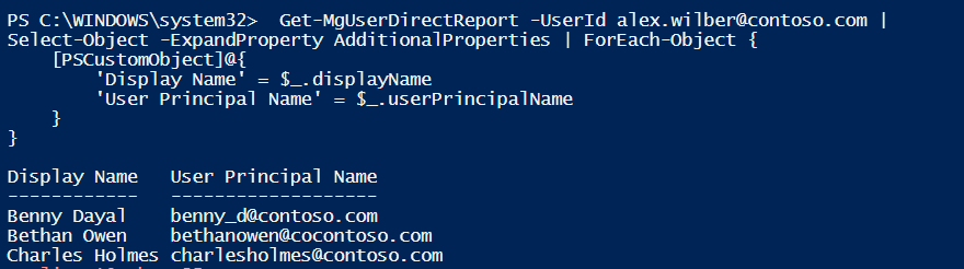 ps-cmdlet-direct-reports-of-a-manager