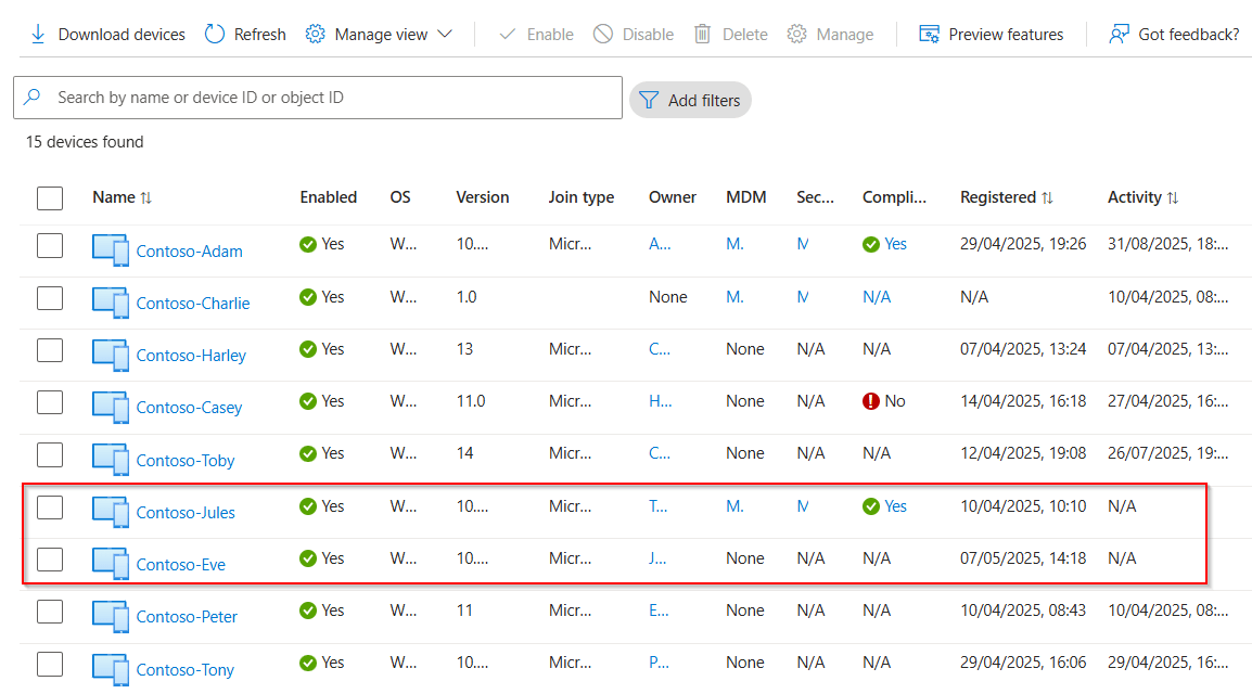Find Microsoft 365 Never-Logged-In Devices Using Microsoft Entra Admin Center