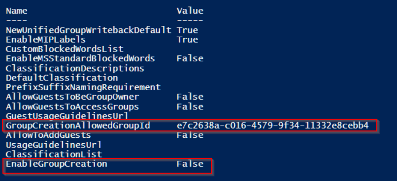 allowed-team-creation-group-powershell-check