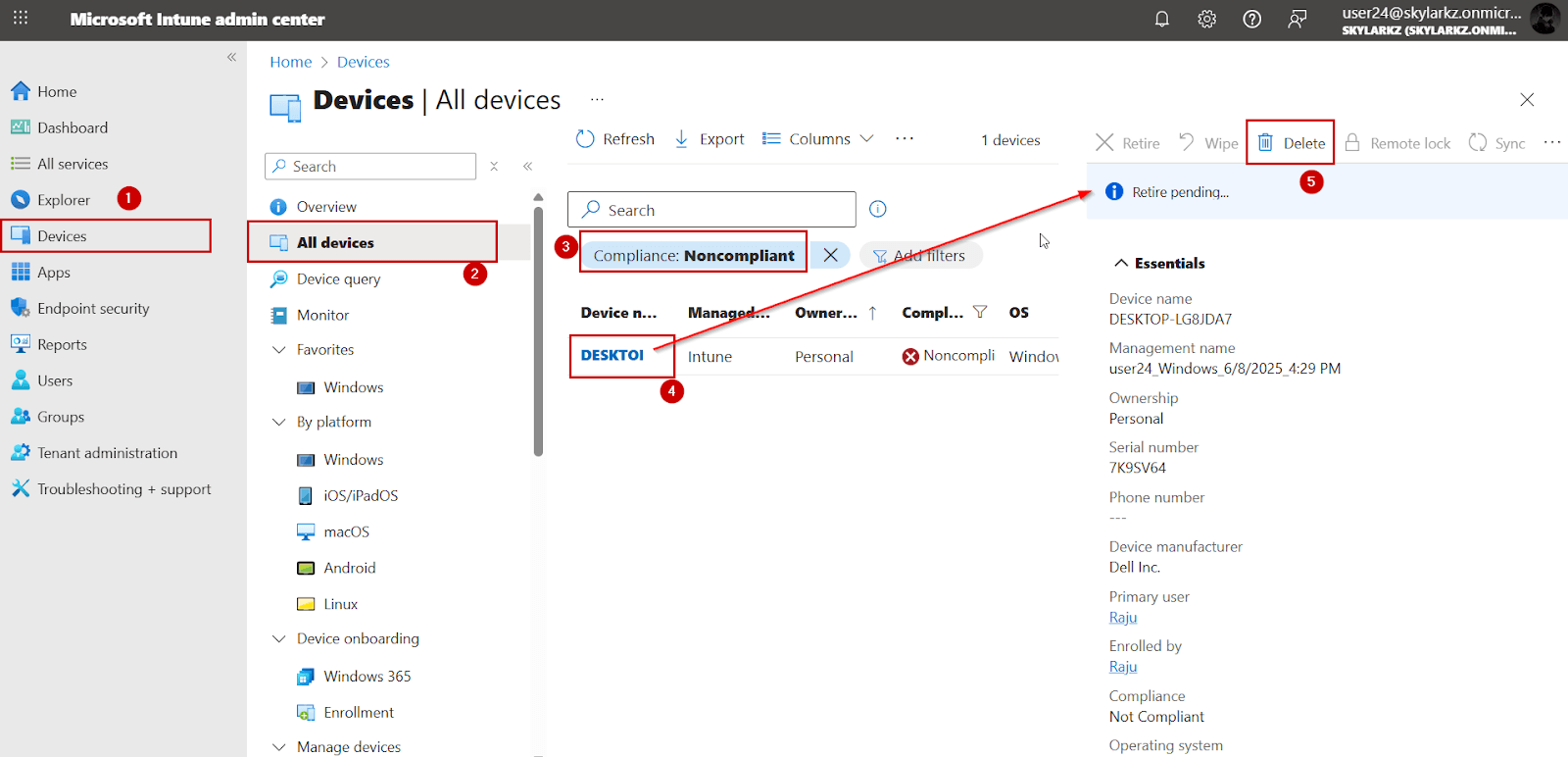 remove-non-compliant-devices-in-intune