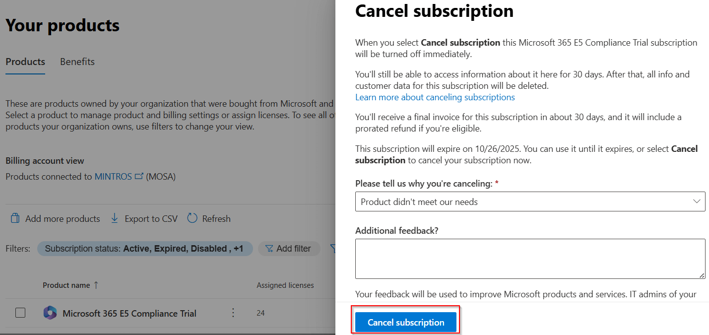 Cancel-trial-subscription