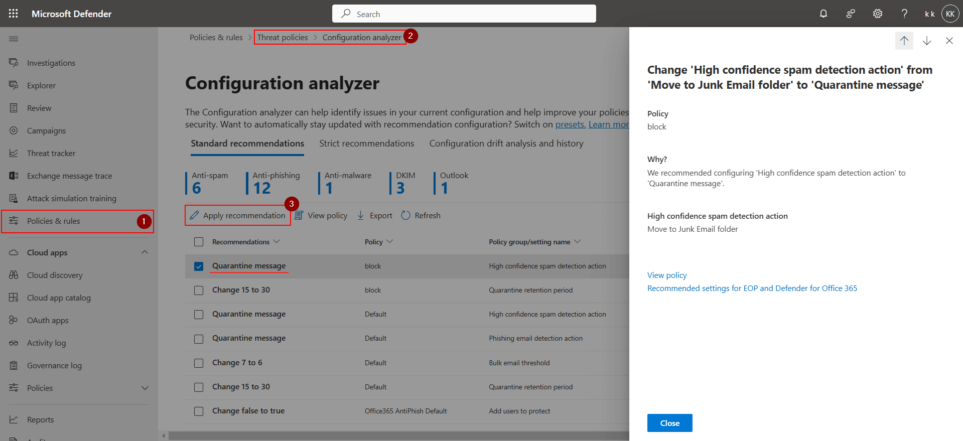 How to Monitor ATP Configuration Changes in Microsoft 365