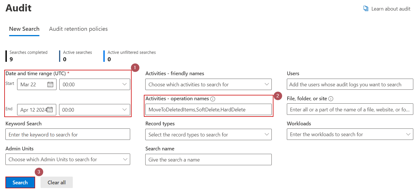 email-deletion-serach-purview-portal