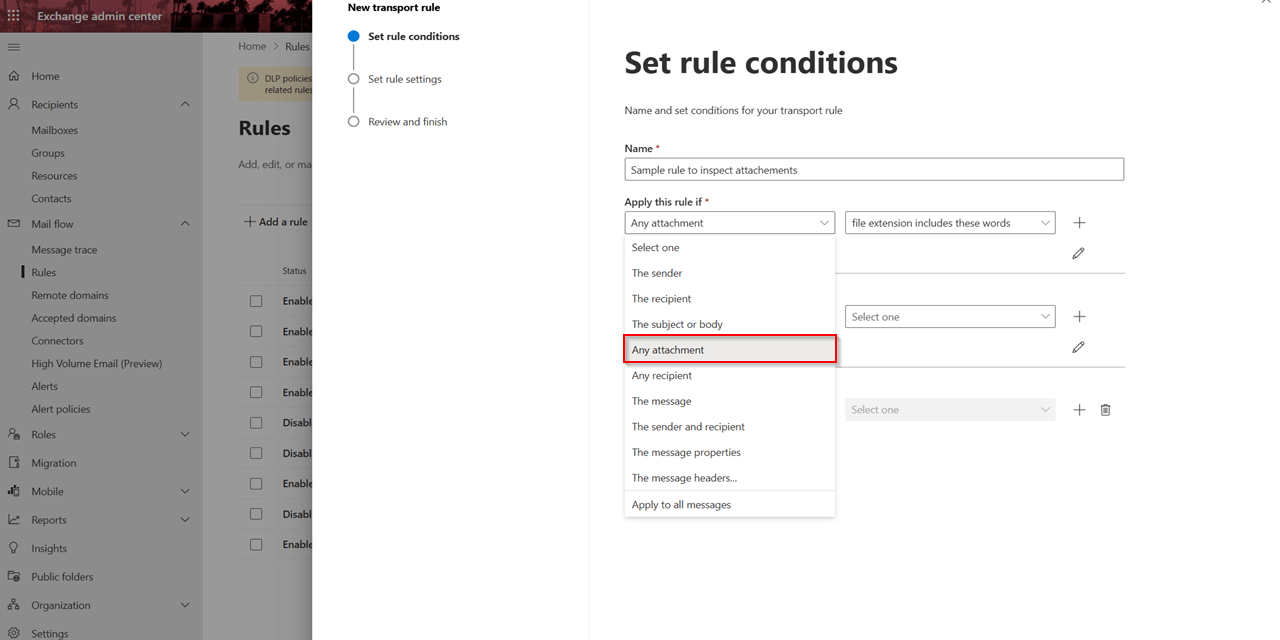 create-mailflow-rule-email-attachment-exchange