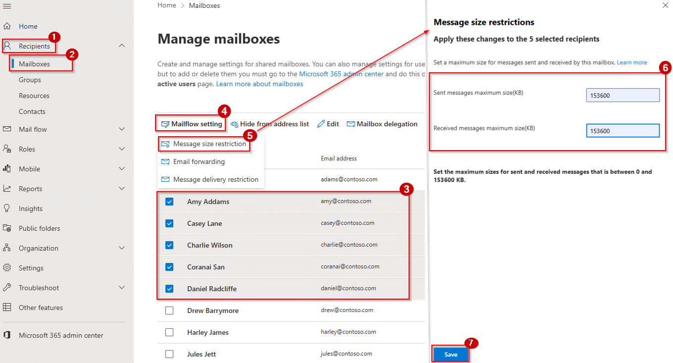 message-size-restriction-multiple-mailboxes