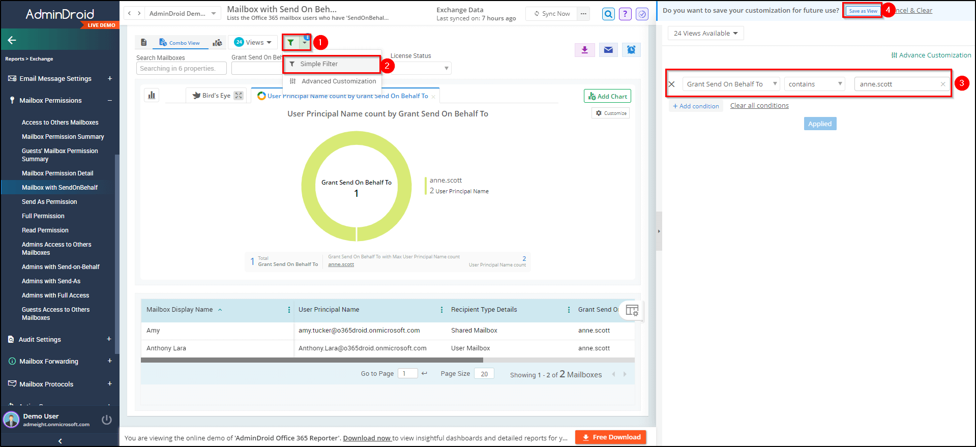 send-on-behalf-delegation-filter