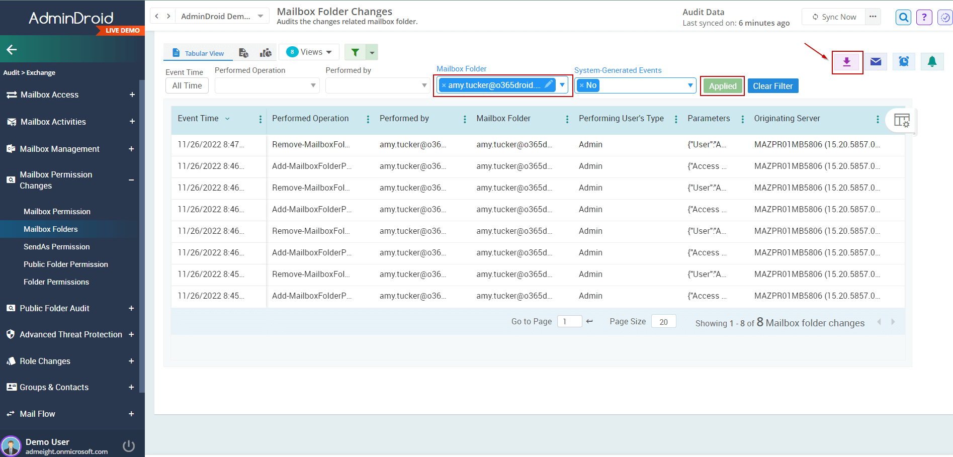 mailbox-folder-changes-report