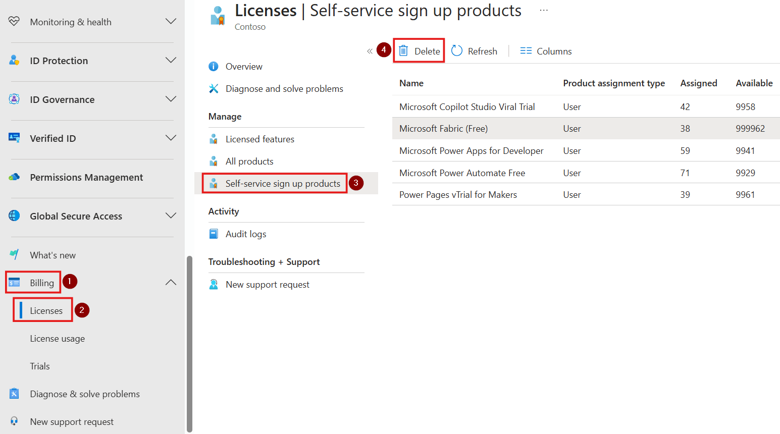 delete-self-service-sign-ups-via-entra-admin-center