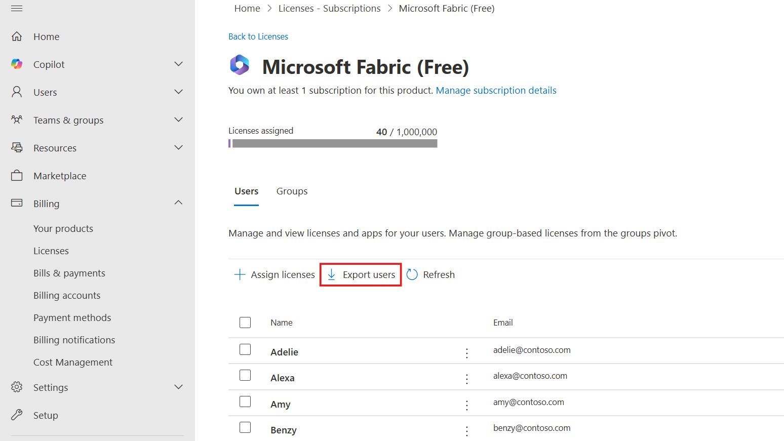 Find Users with Free Subscriptions Using Microsoft 365 Admin Center