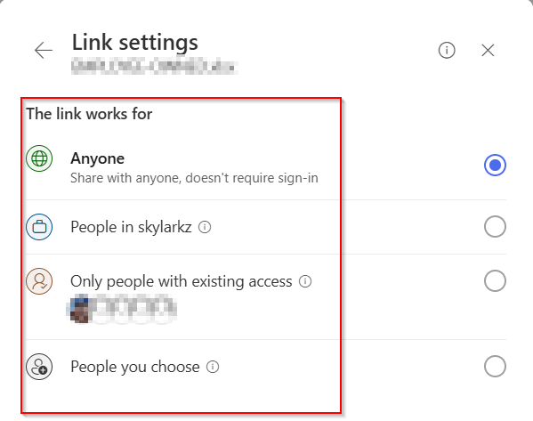 types-of-sharing-links