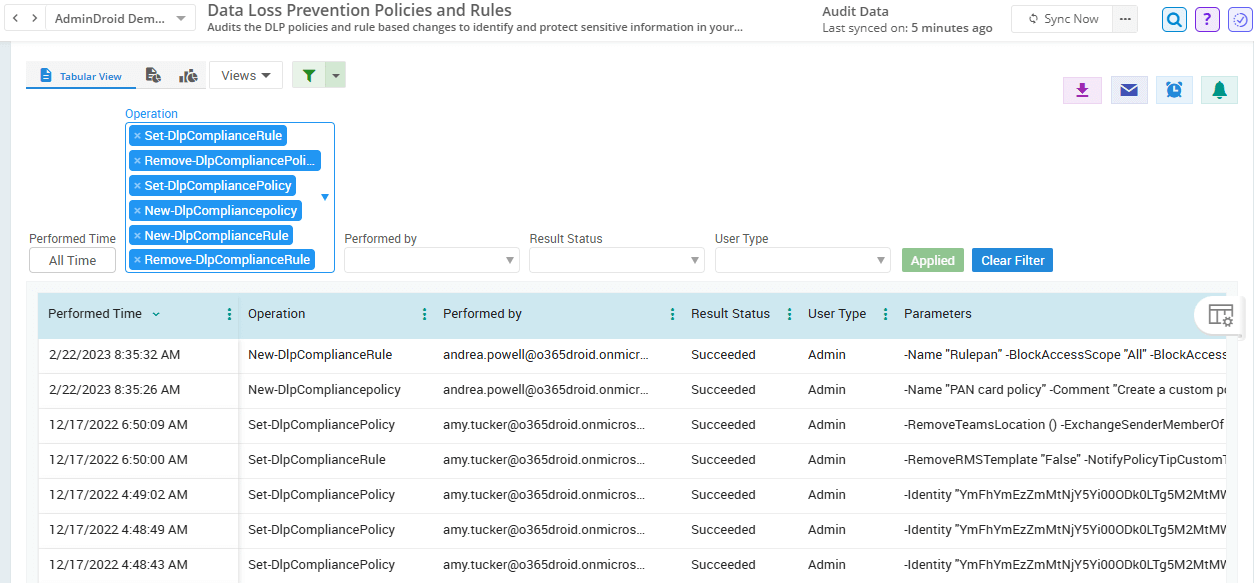 Audit Data Loss Prevention Policies Using AdminDroid