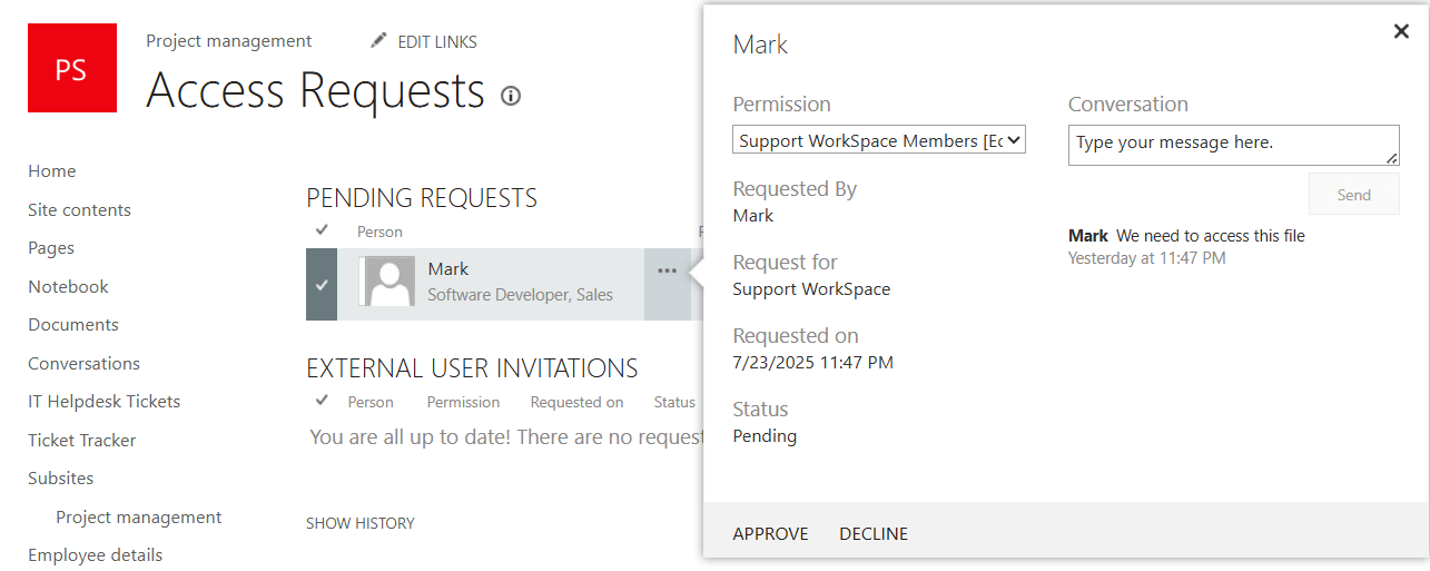 manage-access-request-in-sharepoint-site