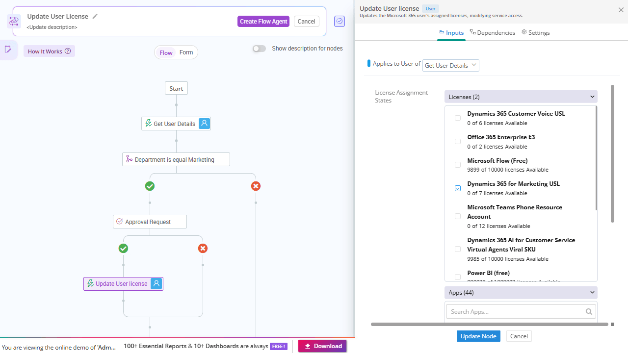 Update Licenses Automatically During Role Changes