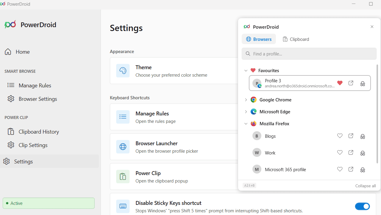 Browser Launcher Shortcut