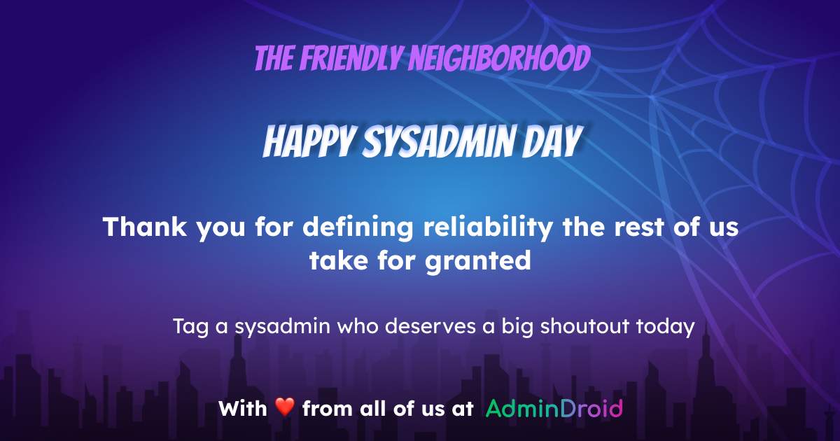 Happy SysAdmin Day
